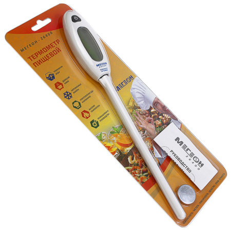 Термометр цифровой контактный МЕГЕОН 26400 купить по низкой цене | МАКСПРОФИТ